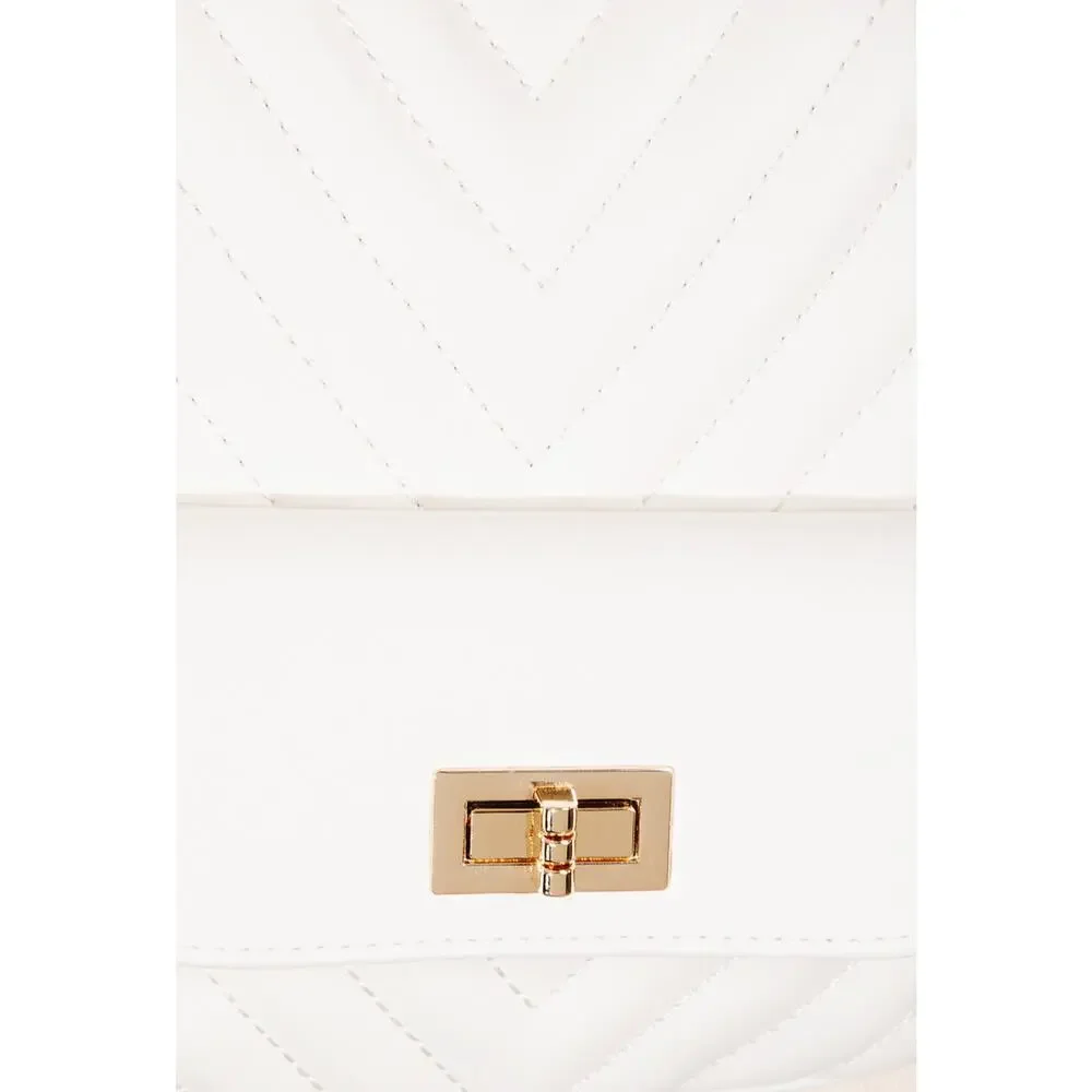 Faux Leather Sling Bag - Ivory - Picture 3 of 5